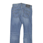 LEVI'S Womens Slim Blue Denim Jeans W26 L28 Zip Classic Fit Straight Plain