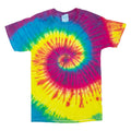 HANES Mens Tie Dye T-Shirt Red Crew Neck S