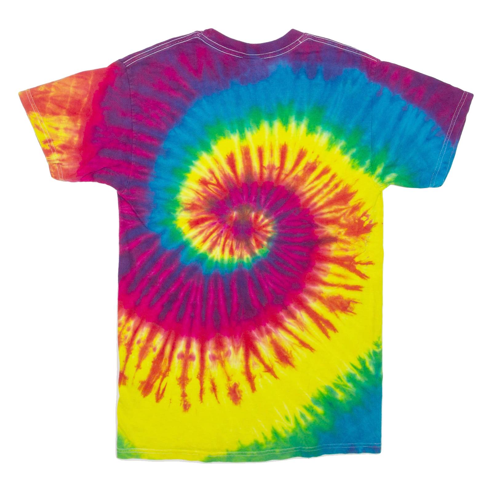 HANES Mens Tie Dye T-Shirt Red Crew Neck S