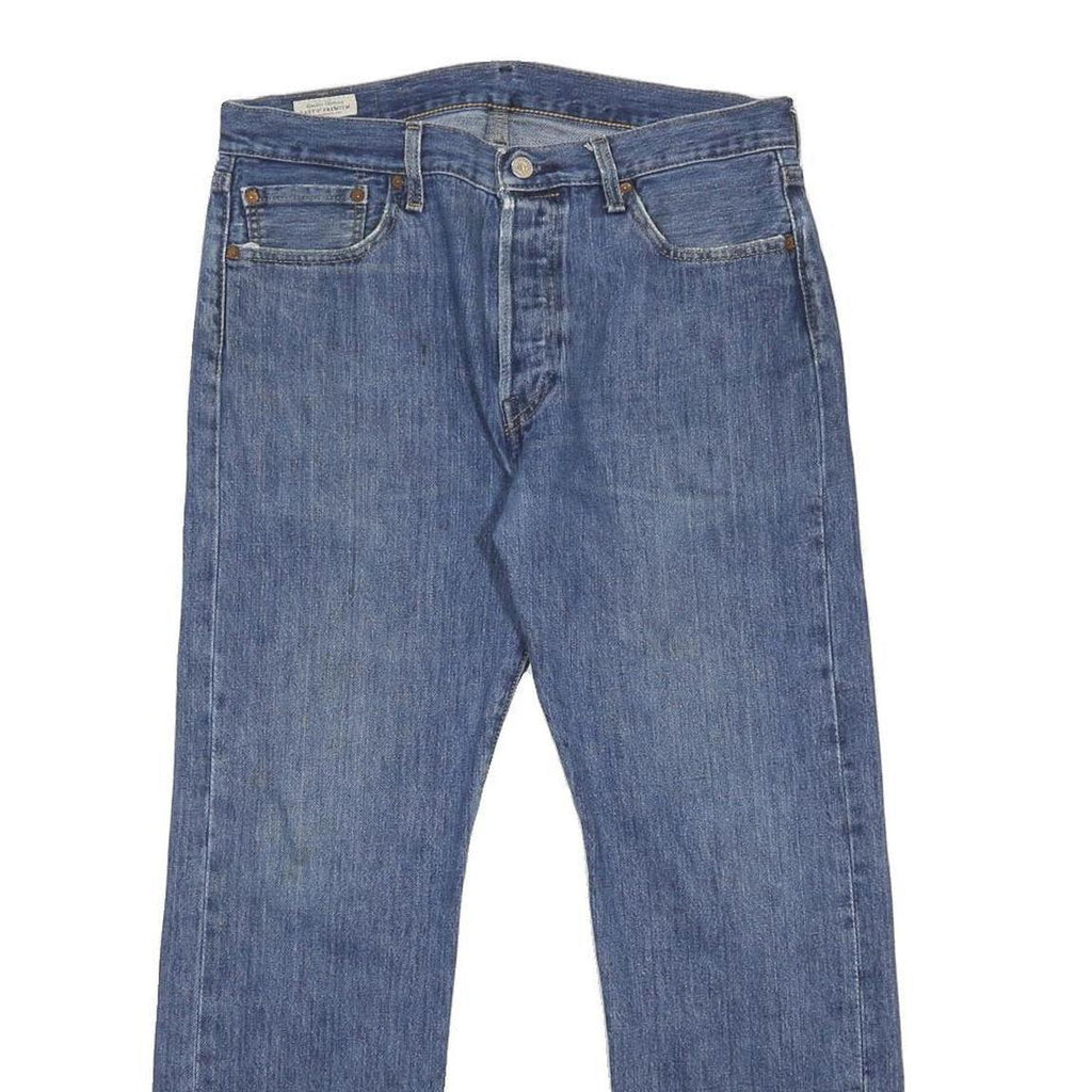 LEVI'S 501 BIG E Mens Jeans Blue Regular Straight Denim Medium W34 L30 Classic