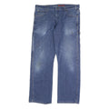 DICKIES Mens Regular Blue Denim Jeans W38 L30 Workwear Zip Closure Relaxed