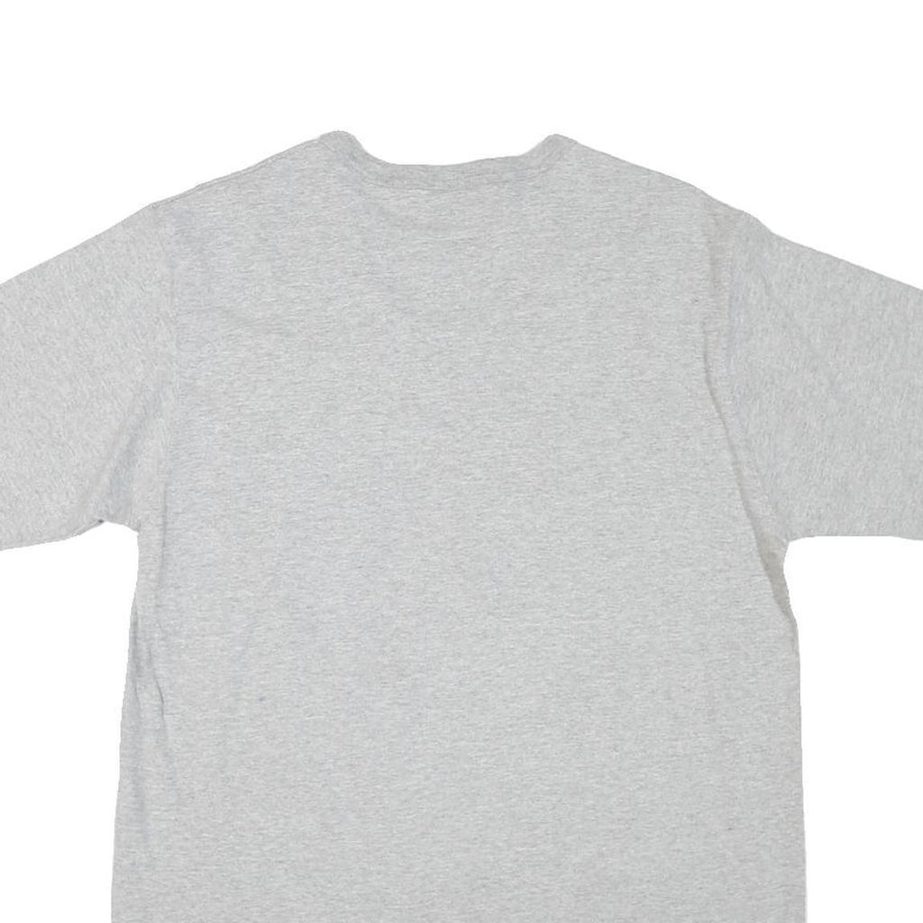 CHAMPION Mens Grey Colourblock Graphic T-Shirt L Short Sleeve Crew Neck