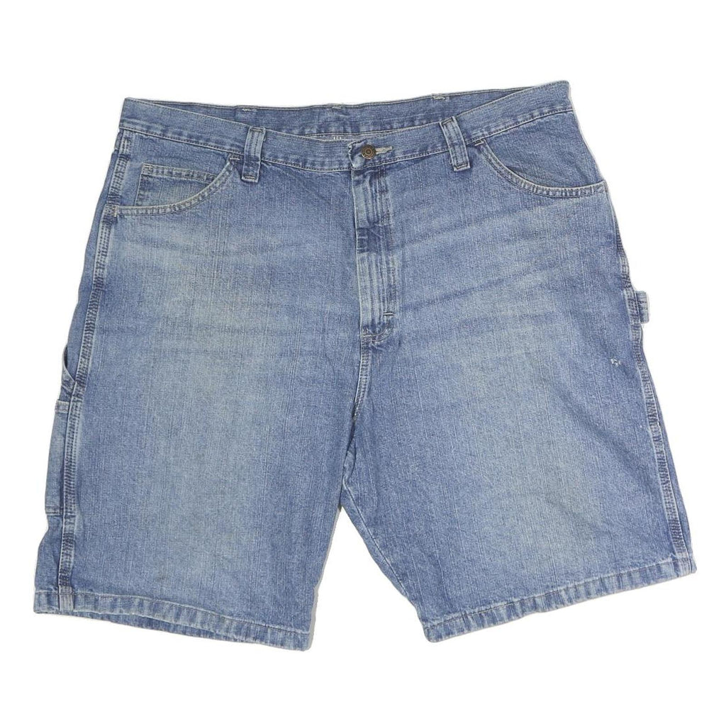 WRANGLER Mens Denim Blue Casual Cargo Shorts XL W40 Cotton Workwear