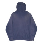 NIKE Mens Blue Full Zip Hoodie 2XL Cotton Blend Casual Sportswear