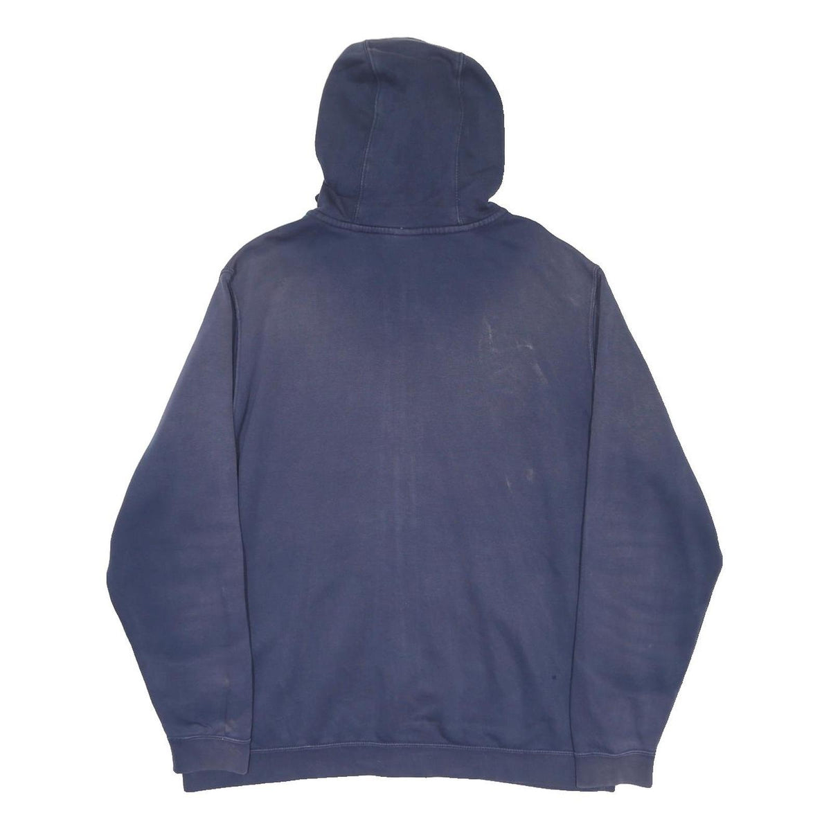 NIKE Mens Blue Full Zip Hoodie 2XL Cotton Blend Casual Sportswear