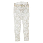 7 FOR ALL MANKIND Floral Womens Trousers Grey Regular Skinny W29 L30