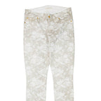 7 FOR ALL MANKIND Floral Womens Trousers Grey Regular Skinny W29 L30