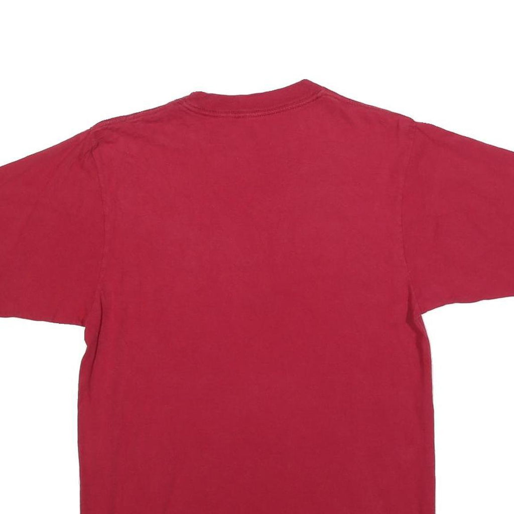 ADIDAS Mens Red Hoosiers Cheerleading Graphic T-Shirt S Short Sleeve Crew Neck