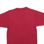 ADIDAS Mens Red Hoosiers Cheerleading Graphic T-Shirt S Short Sleeve Crew Neck