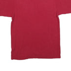 ADIDAS Mens Red Hoosiers Cheerleading Graphic T-Shirt S Short Sleeve Crew Neck