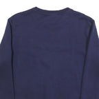 PUMA Mens Blue Navy Sweatshirt Crew Neck M Cotton Blend Pullover Sportswear