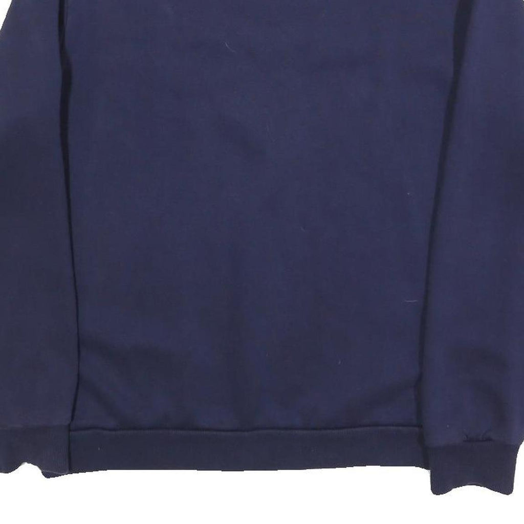 PUMA Mens Blue Navy Sweatshirt Crew Neck M Cotton Blend Pullover Sportswear