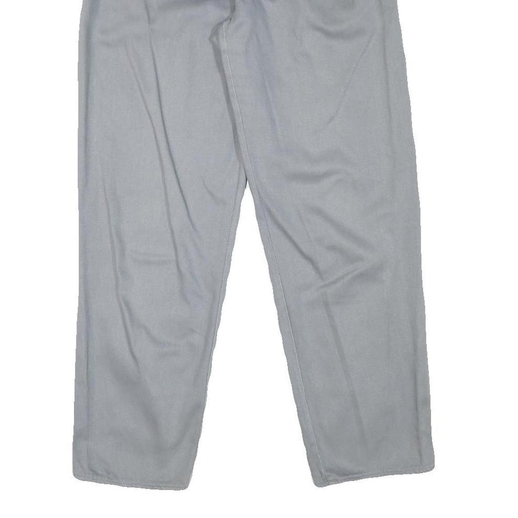 ROCHELLE Womens Cotton Blend Relaxed Blue Trousers W26 L27 Casual Zip