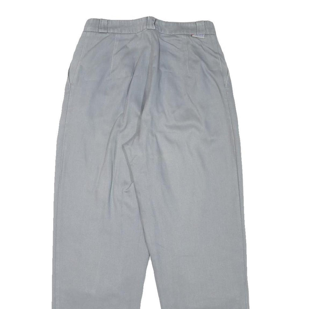 ROCHELLE Womens Cotton Blend Relaxed Blue Trousers W26 L27 Casual Zip