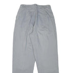 ROCHELLE Womens Cotton Blend Relaxed Blue Trousers W26 L27 Casual Zip