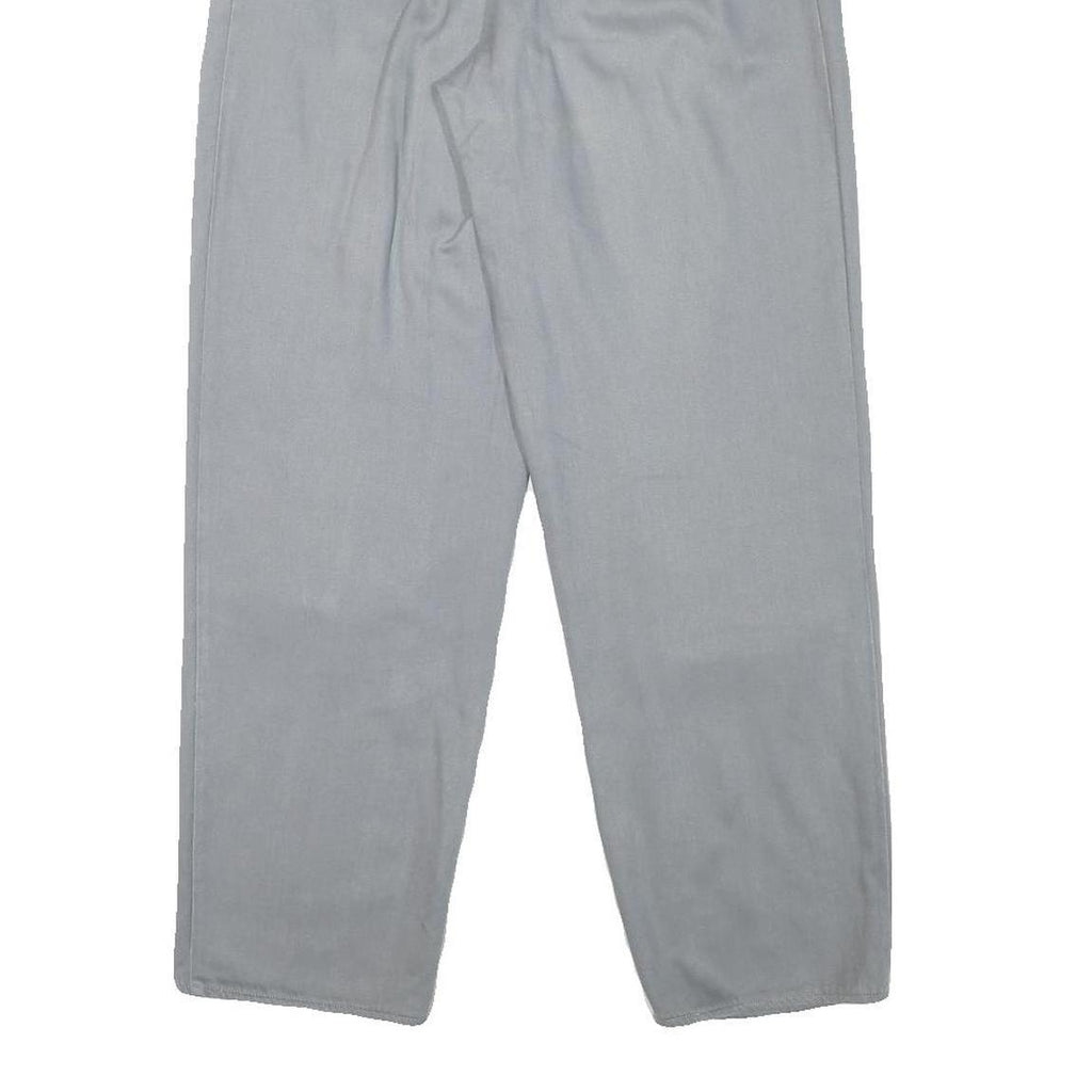 ROCHELLE Womens Cotton Blend Relaxed Blue Trousers W26 L27 Casual Zip