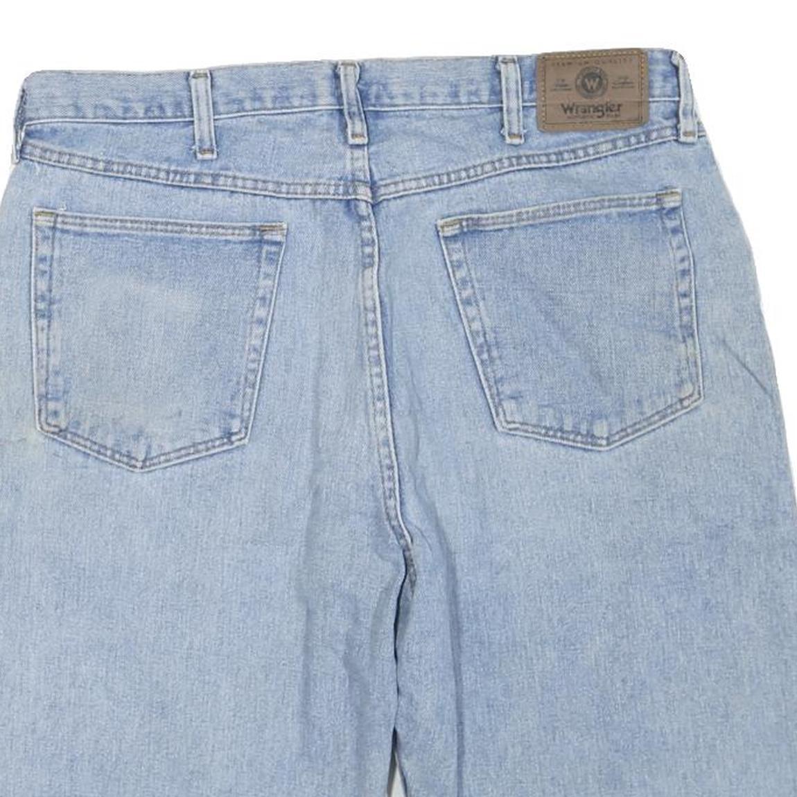 WRANGLER Mens Light Blue Denim Casual Shorts L W36 Classic Fit