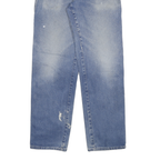 DICKIES Mens Jeans Blue Regular Straight Denim Medium W30 L32 Workwear Zip