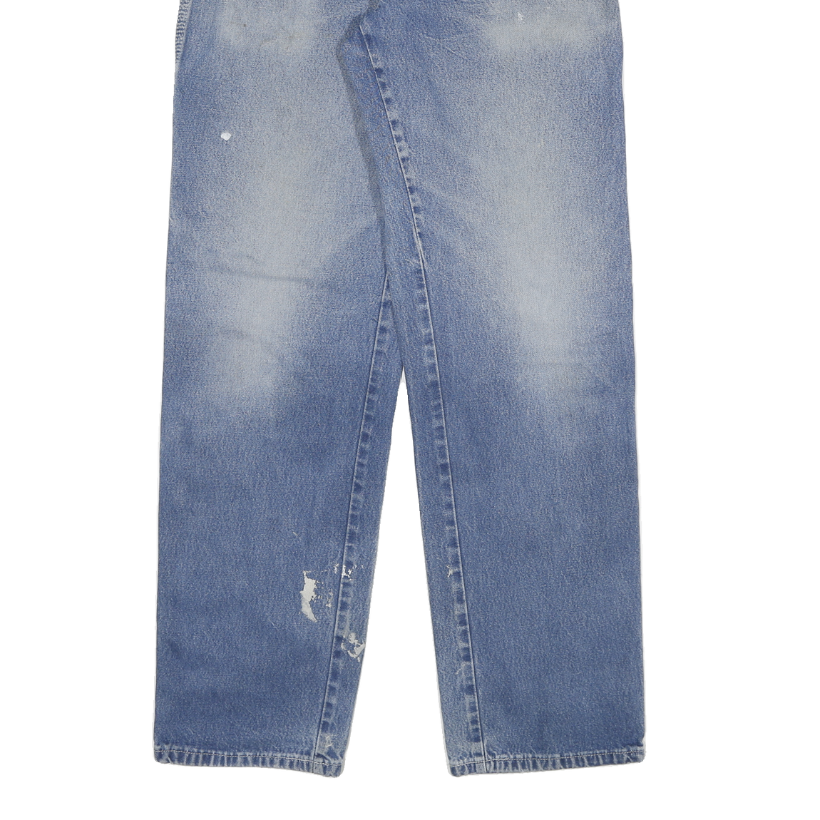 DICKIES Mens Jeans Blue Regular Straight Denim Medium W30 L32 Workwear Zip