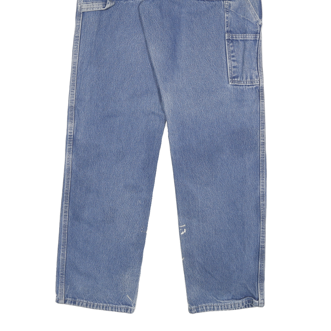 DICKIES Mens Jeans Blue Regular Straight Denim Medium W30 L32 Workwear Zip