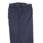 CARHARTT Mens Cotton Blend Blue Relaxed Straight Trousers W36 L34 Workwear