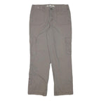 KHAKI AND CO Womens Cotton Blend Beige Regular Fit Straight Leg Trousers W32 L30