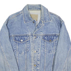 GAP Mens Blue Cotton Blend Denim Jacket S Button Closure Casual Lightweight