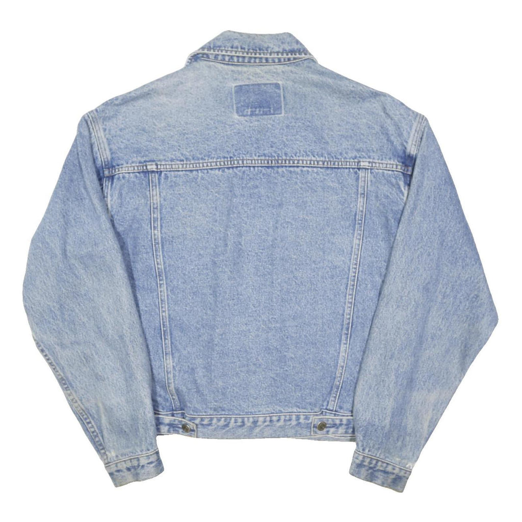 GAP Mens Blue Cotton Blend Denim Jacket S Button Closure Casual Lightweight