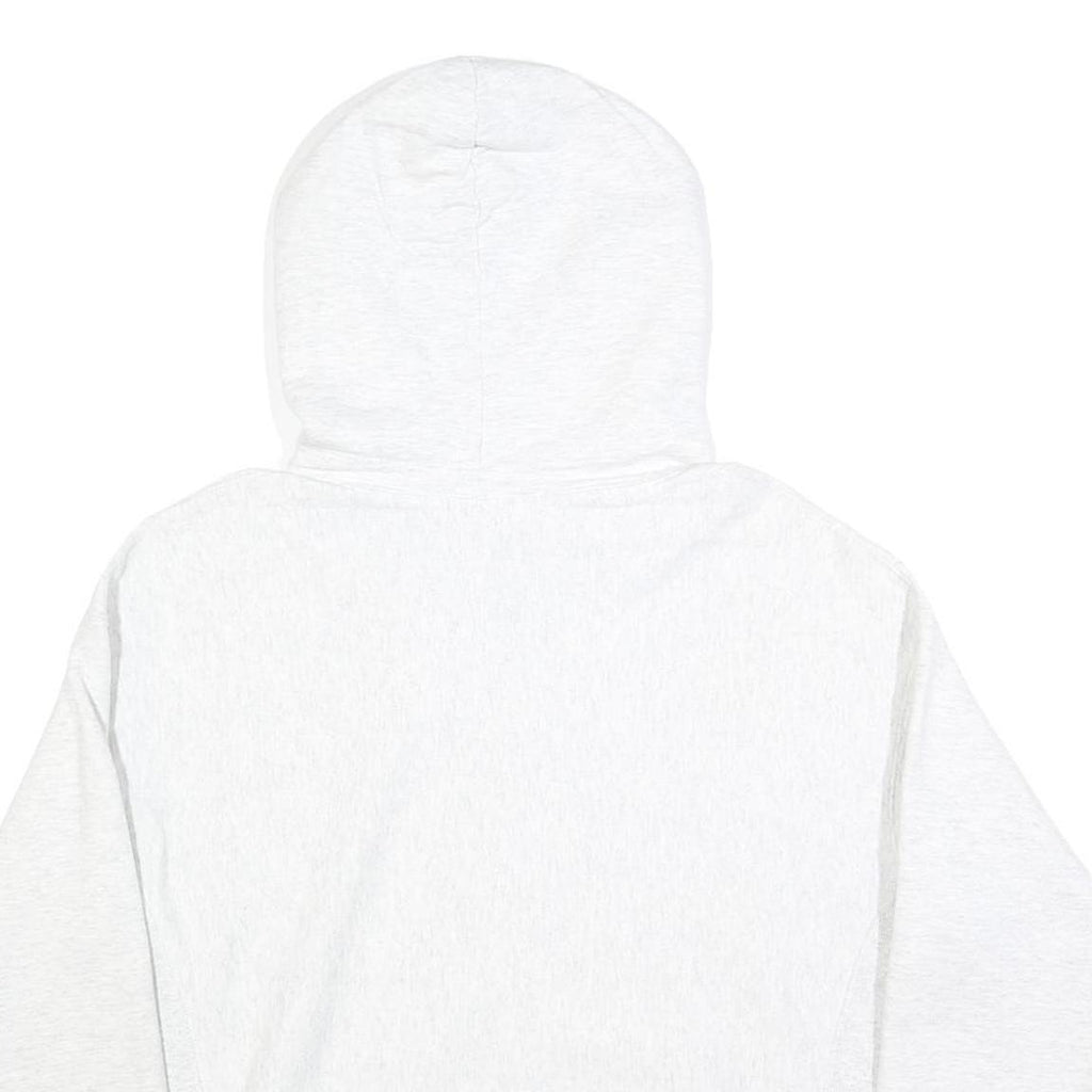 CHAMPION REVERSE WEAVE Womens White Hoodie L Cotton Blend Pullover Sweatshirt