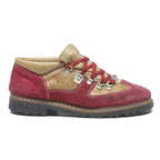 AMMANN Womens Synthetic Red & Beige Lace-Up Boots UK 7 Stylish Durable Outdoor