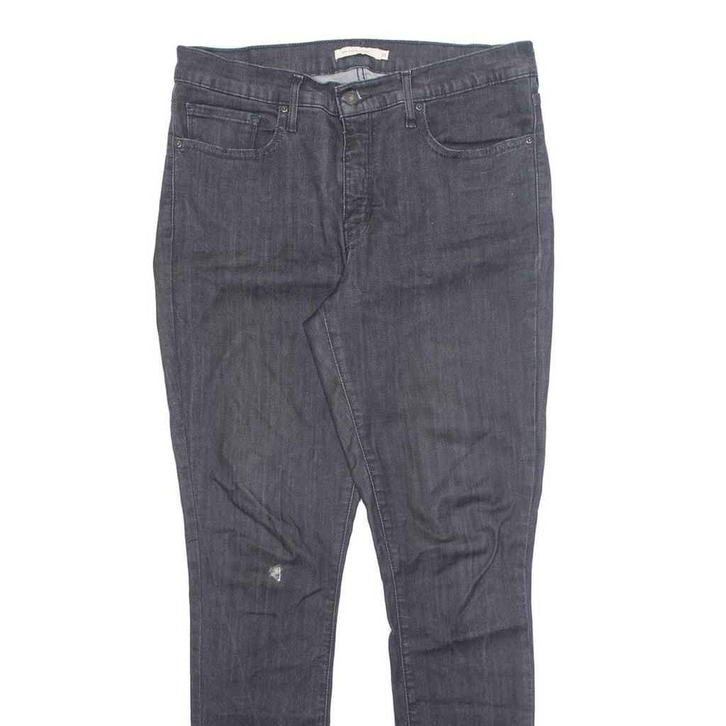 LEVI'S Womens Jeans Grey Regular Tapered W33 L32