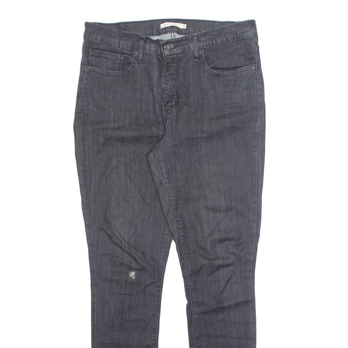 LEVI'S Womens Jeans Grey Regular Tapered W33 L32