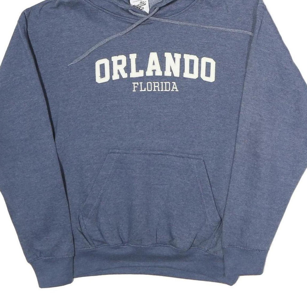PACIFIC & CO Mens Blue Orlando Florida Pullover Hoodie S Cotton Casual