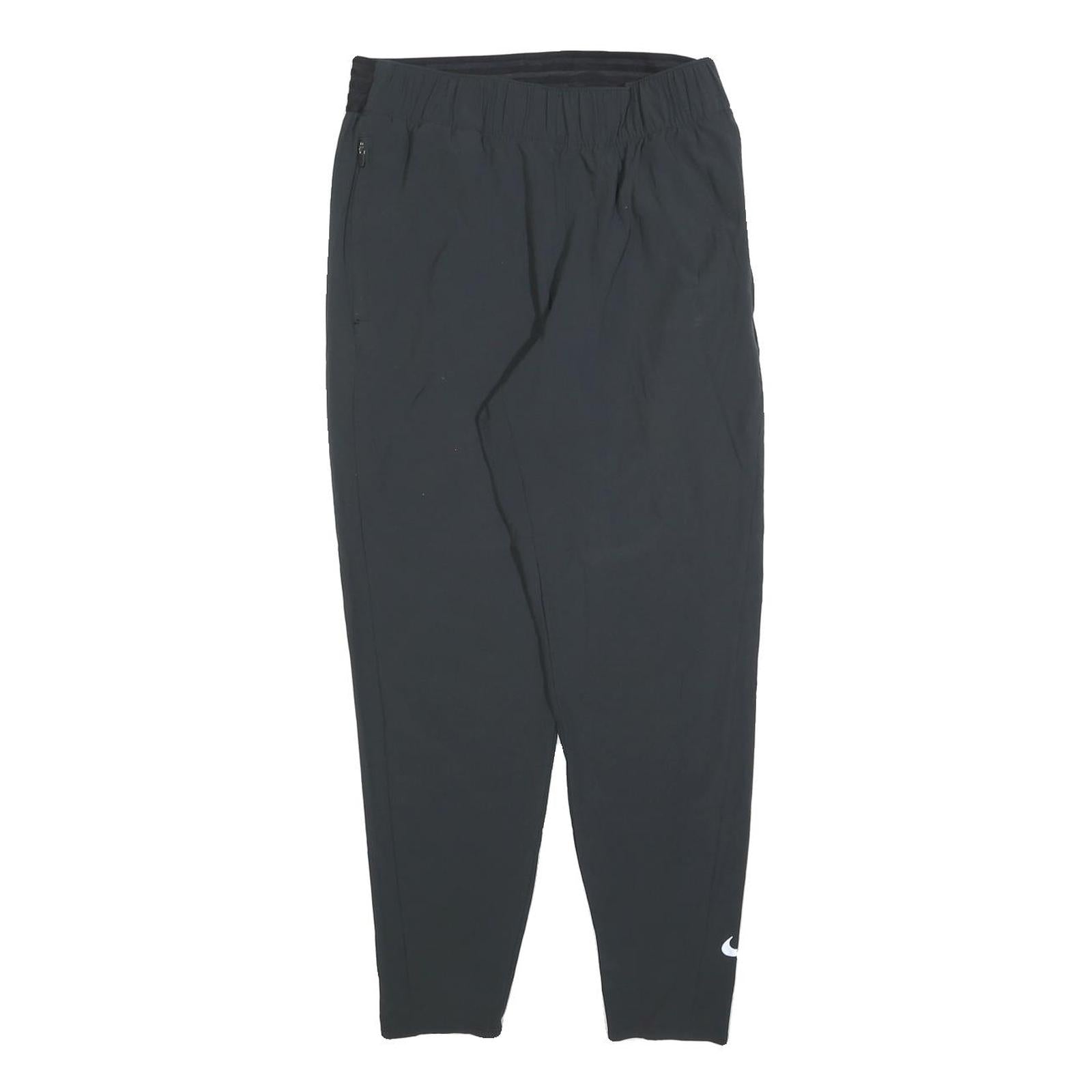 NIKE Mens Joggers Black S W26 L28 Slim Tapered Polyester Blend Sportswear