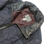 G-STAR Womens Blue Zip Jacket M Polyester Blend Tweed Casual Lightweight