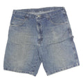 WRANGLER Mens Denim Blue Cotton Casual Shorts L W40 Carpenter Style