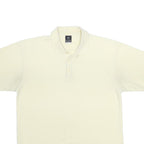 NIKE Mens Cream Short Sleeve Plain Polo Shirt XL Casual Cotton Blend