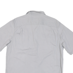 WRANGLER Mens Grey Cotton Blend Shirt L Casual Button Pocket Classic