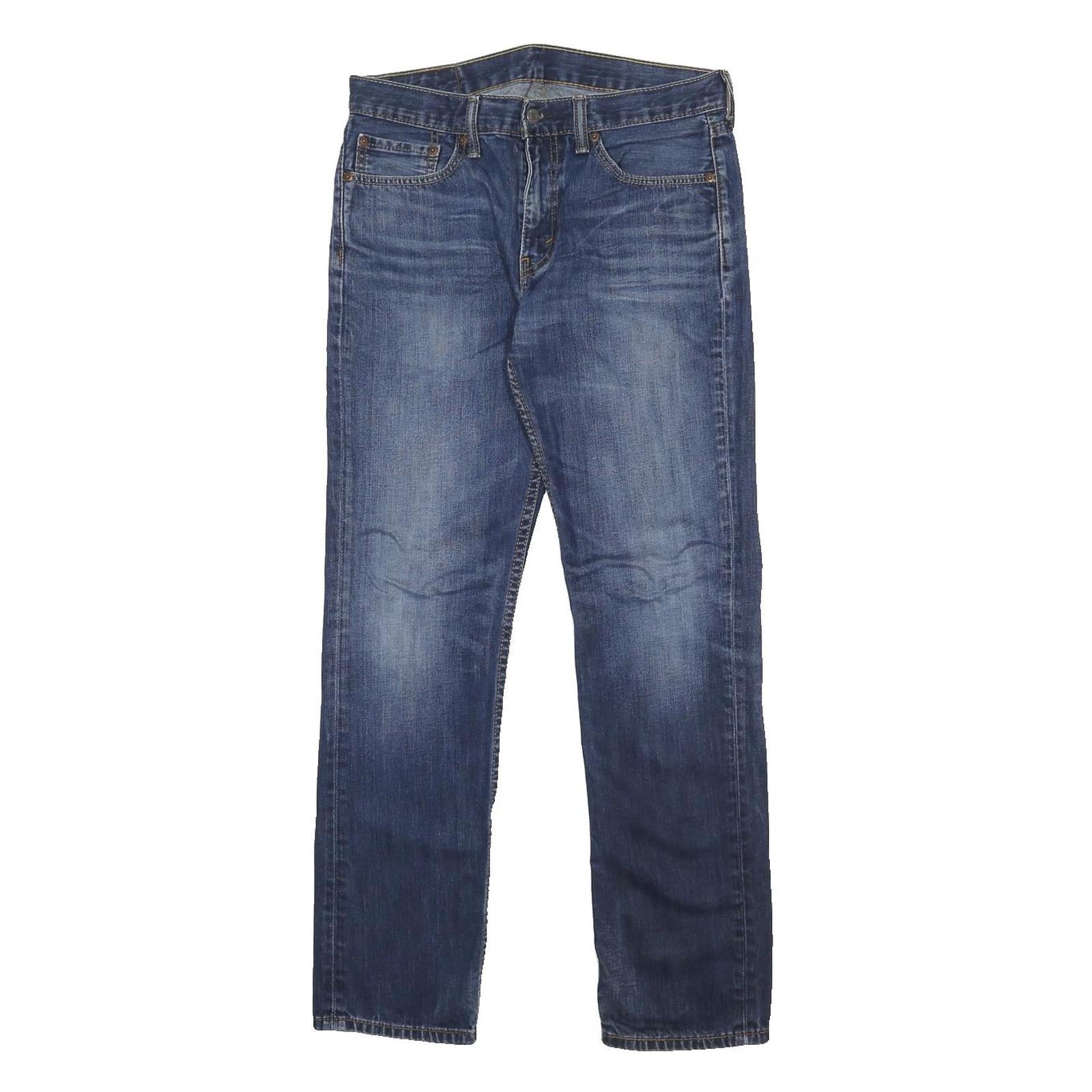 LEVI'S 511 Mens Slim Blue Denim Medium W33 L32 Slim Fit Zip Jeans