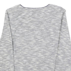 ETAM Womens Grey Cotton Blend Zip Jacket XS Knit Textured Casual Outerwear