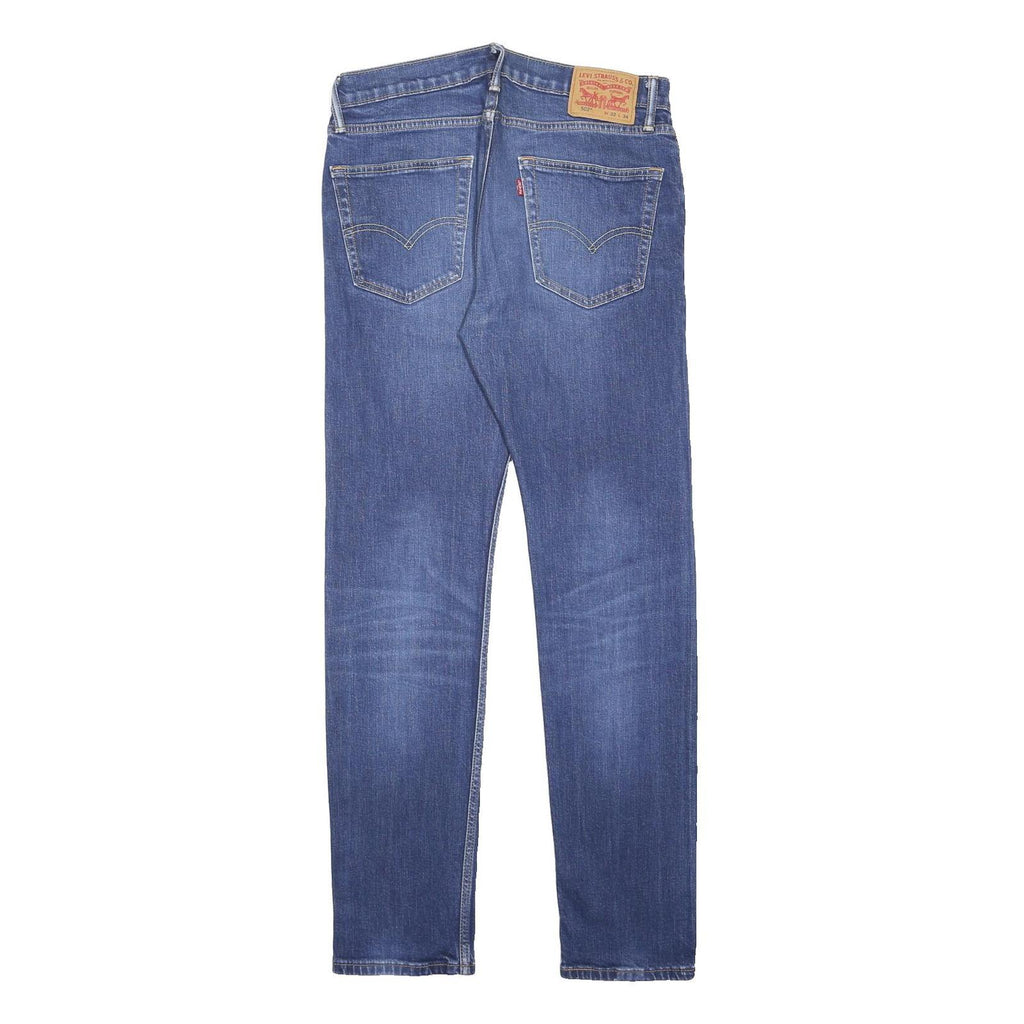 LEVI'S 502 Mens Jeans Blue Regular Straight Denim Medium W32 L32 Zip Cotton