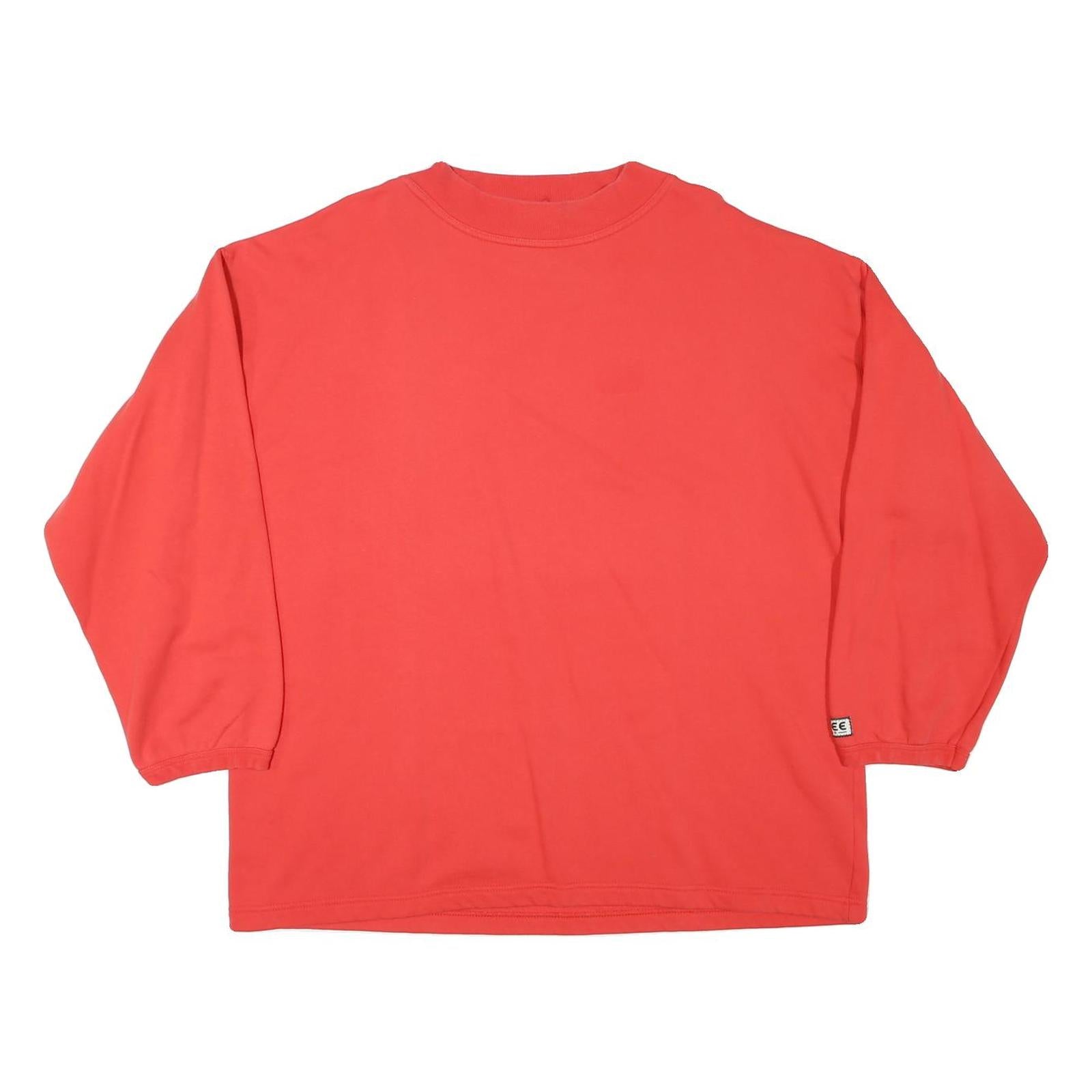 WINDSURFING Mens Red Cotton Blend Crew Neck M Sweatshirt Gstaad Saanenland Print