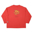 WINDSURFING Mens Red Cotton Blend Crew Neck M Sweatshirt Gstaad Saanenland Print