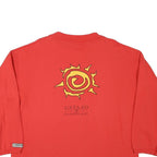 WINDSURFING Mens Red Cotton Blend Crew Neck M Sweatshirt Gstaad Saanenland Print