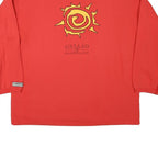 WINDSURFING Mens Red Cotton Blend Crew Neck M Sweatshirt Gstaad Saanenland Print