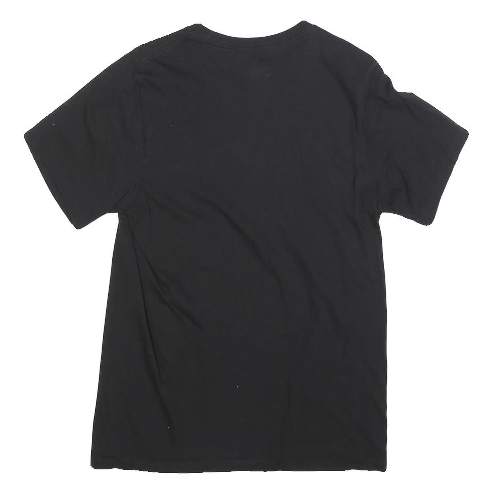 CALVIN KLEIN Mens Black S Short Sleeve Crew Neck Cotton Blend T-Shirt