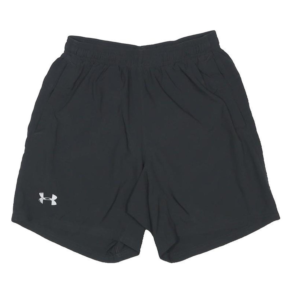UNDER ARMOUR Mens Black Casual Shorts S W25 Comfortable Polyester Blend Gymwear