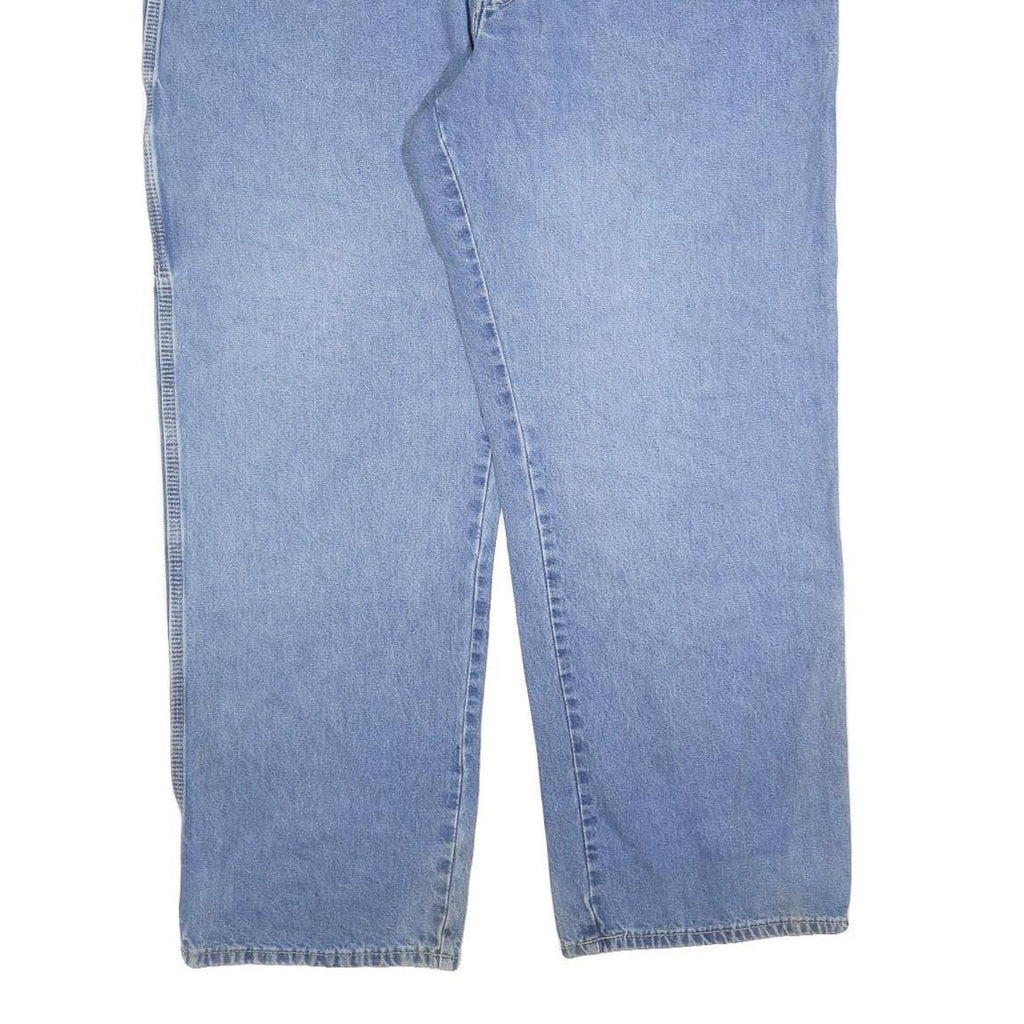 DICKIES Mens Relaxed Blue Denim Jeans W44 L32 Zip Cotton Blend Casual Workwear