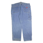 DICKIES Mens Relaxed Blue Denim Jeans W44 L32 Zip Cotton Blend Casual Workwear