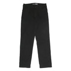CARHARTT Mens Black Cotton Blend Woven Straight Trousers Relaxed Fit W30 L32